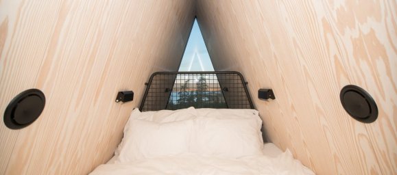 A-frame house bed